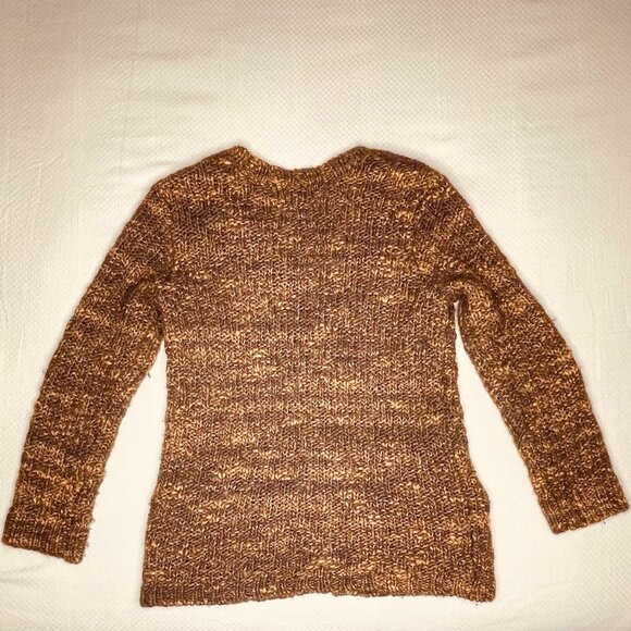 Jones New York Brown Marled Button-Front Cardigan Sweater (Medium) - Picture 5 of 11